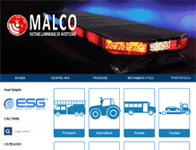 Tablet Screenshot of malco.ro